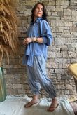 Larc Poet Blouse Denim